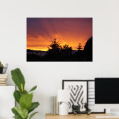 Alaska sunset poster (Thuiskantoor)