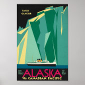 Alaska Taku Glacier -Amerika Poster (Voorkant)