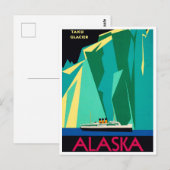 Alaska Taku Glacier Vintage Briefkaart (Voorkant / Achterkant)