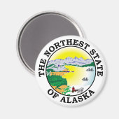 Alaska-teken Magneet (Voorkant / Achterkant)