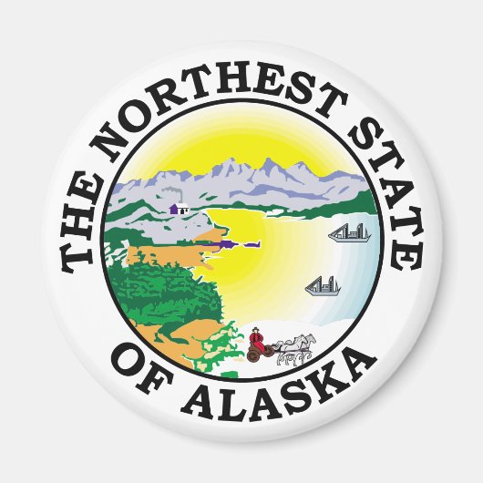 Alaska-teken Magneet (Voorkant)