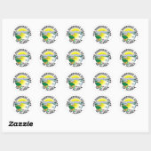 Alaska-teken Ronde Sticker (Vel)