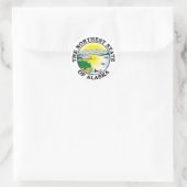 Alaska-teken Ronde Sticker (Tas)