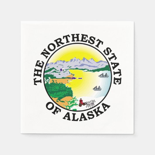 Alaska-teken Servet (Voorkant)