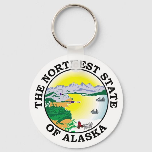 Alaska-teken Sleutelhanger (Voorkant)