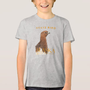 Alaska Territory Bird De Wilg Ptarmigan Tri-Blend Shirt