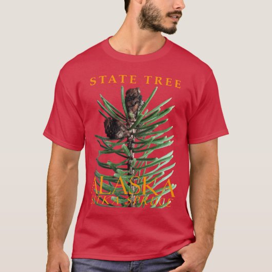 Alaska Territory Boom De Sitka-spar T-shirt (Voorkant)