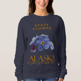 Alaska Territory Flower Blue Forget-Me-Not Trui