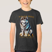 Alaska Territory Hond De Malamute Tri-Blend Shirt (Voorkant)