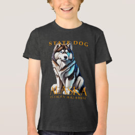 Alaska Territory Hond De Malamute Tri-Blend Shirt