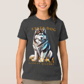Alaska Territory Hond De Malamute Tri-Blend Shirt (Voorkant)