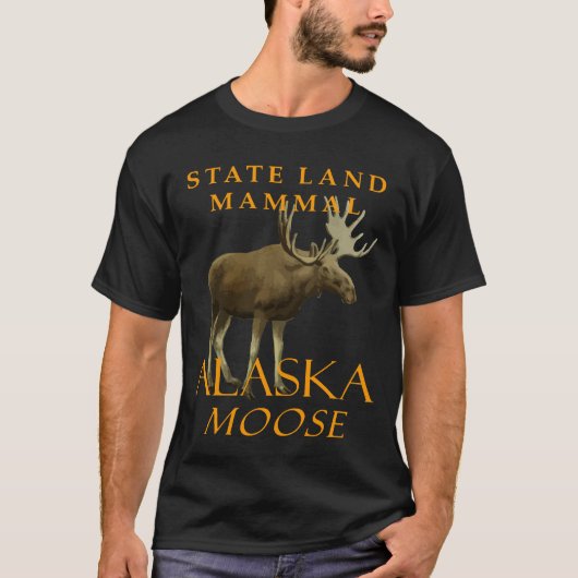 Alaska Territory Landzoogdier De Eland T-shirt (Voorkant)