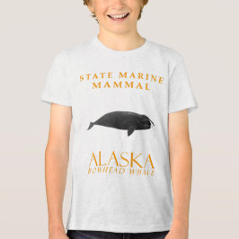 Alaska Territory Marine Mammal De Bowhead Whale Tri-Blend Shirt