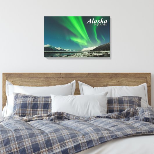 Alaska The Curtain Rises Canvas Afdruk (Insitu (Slaapkamer))