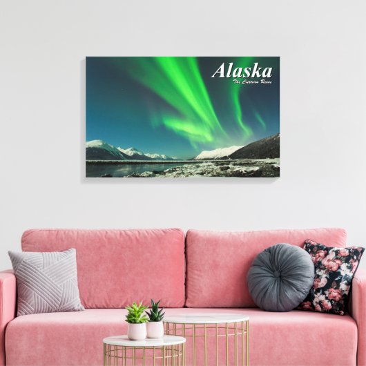 Alaska The Curtain Rises Canvas Afdruk (Insitu (Woonkamer))