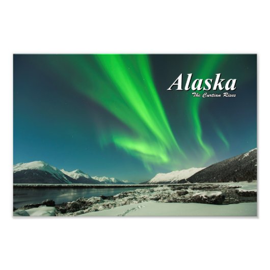 Alaska The Curtain Rises Foto Afdruk (Voorkant)