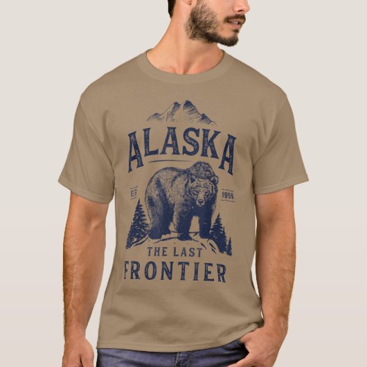 Alaska The Last Frontier Beer Home Mannen Women T-shirt (Voorkant)