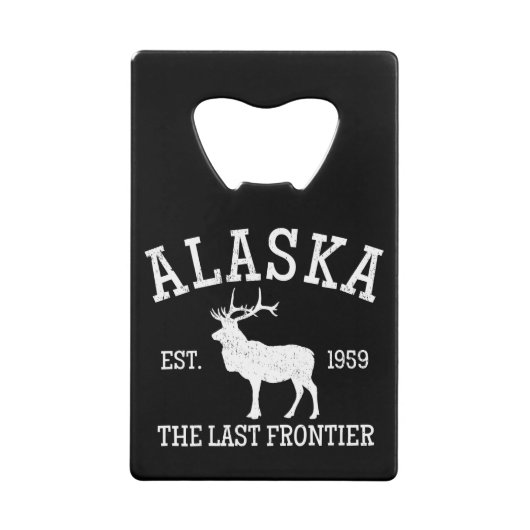 Alaska The Last Frontier Creditkaart Flessenopener (Voorkant)