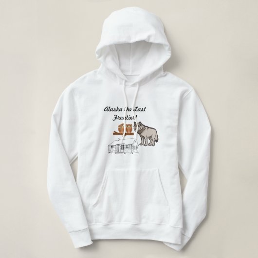 Alaska The Last Frontier Hoodie (Design voorkant)