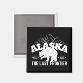 Alaska The Last Frontier Ijsbeer Magneet (Voorkant / Achterkant)