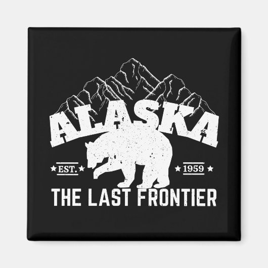 Alaska The Last Frontier Ijsbeer Magneet (Voorkant)