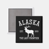 Alaska The Last Frontier Magneet (Voorkant / Achterkant)