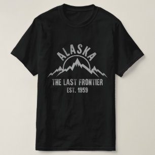 Alaska The Last Frontier Opgericht 1959 Bergen Nat T-shirt