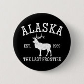Alaska The Last Frontier Ronde Button 5,7 Cm (Voorkant)