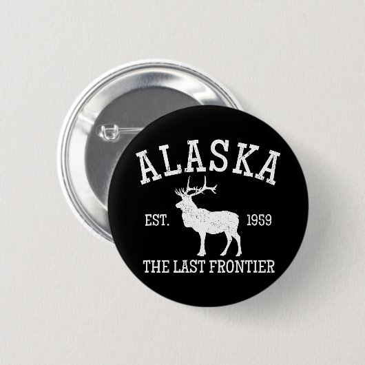 Alaska The Last Frontier Ronde Button 5,7 Cm (Voorkant /achterkant)