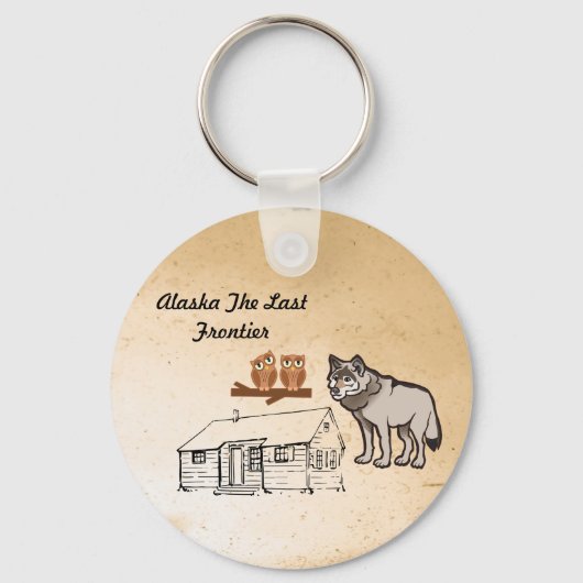 Alaska The Last Frontier Sleutelhanger (Voorkant)