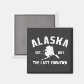 Alaska The Last Frontier T-shirt Magneet (Voorkant / Achterkant)