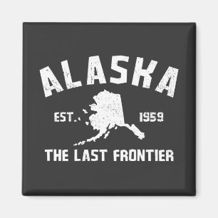 Alaska The Last Frontier T-shirt Magneet