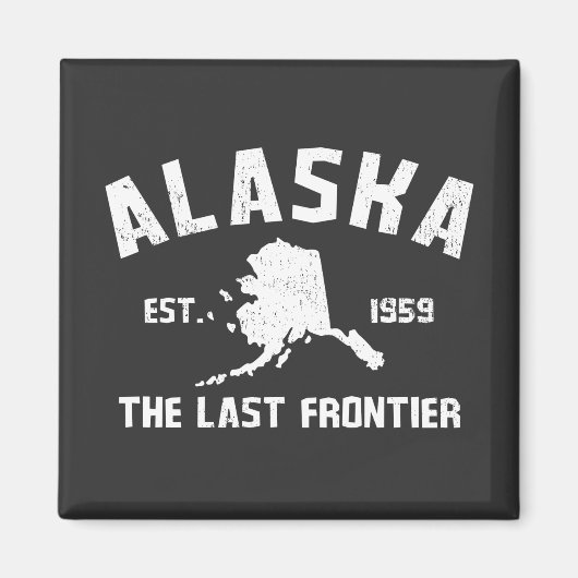 Alaska The Last Frontier T-shirt Magneet (Voorkant)