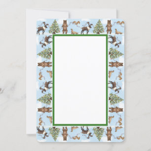 Alaska-thema kerstkaart kaart