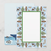 Alaska-thema vakantie Kaart (Voorkant / Achterkant)