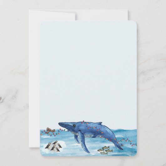 Alaska-thema vakantie Kaart (Achterkant)