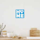 Alaska Thuis Hart Staat Poster Bord (Keuken)