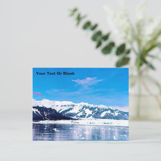 Alaska Tidewater Glacier Briefkaart (Staand voorkant)