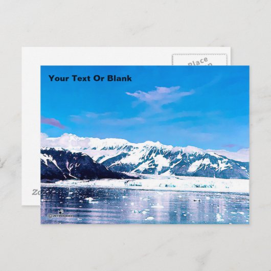 Alaska Tidewater Glacier Briefkaart (Voorkant / Achterkant)