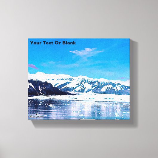 Alaska Tidewater Glacier Canvas Afdruk (Voorkant)