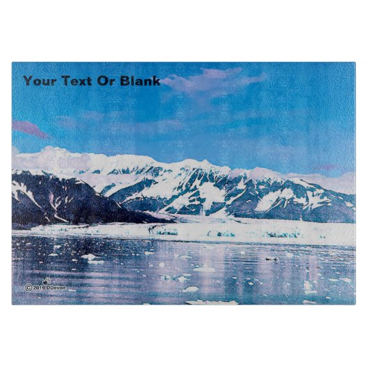 Alaska Tidewater Glacier Snijplank (Voorkant)