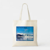 Alaska Tidewater Glacier Tote Bag (Achterkant)