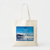Alaska Tidewater Glacier Tote Bag (Voorkant)