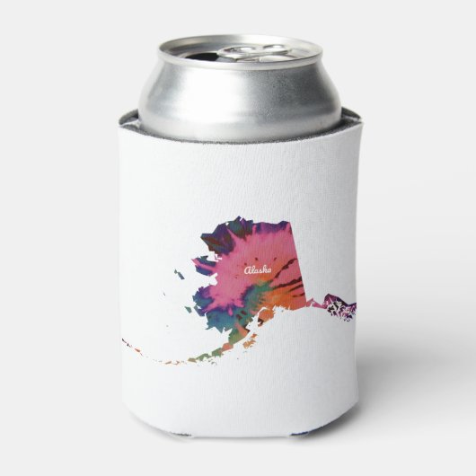 Alaska Tie Dye Print Blikjeskoeler (Blikje Voorkant)