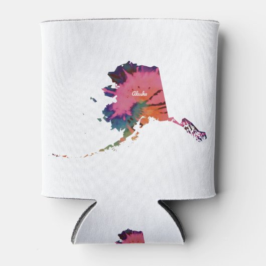 Alaska Tie Dye Print Blikjeskoeler (Voorkant)