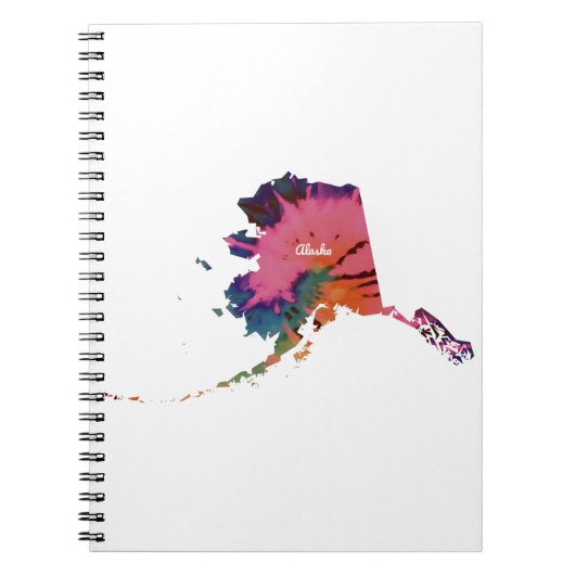 Alaska Tie Dye Print Notitieboek (Voorkant)