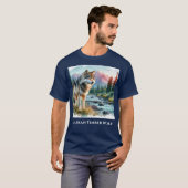 Alaska Timberwolf Natuur Wildlife T-shirt (Voorkant volledig)