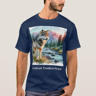 Alaska Timberwolf Natuur Wildlife T-shirt