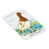 Alaska toendra wilg tarmigan Waterverf vogel Magneet (Rechterzijde)