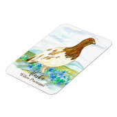 Alaska toendra wilg tarmigan Waterverf vogel Magneet (Linkerzijde)